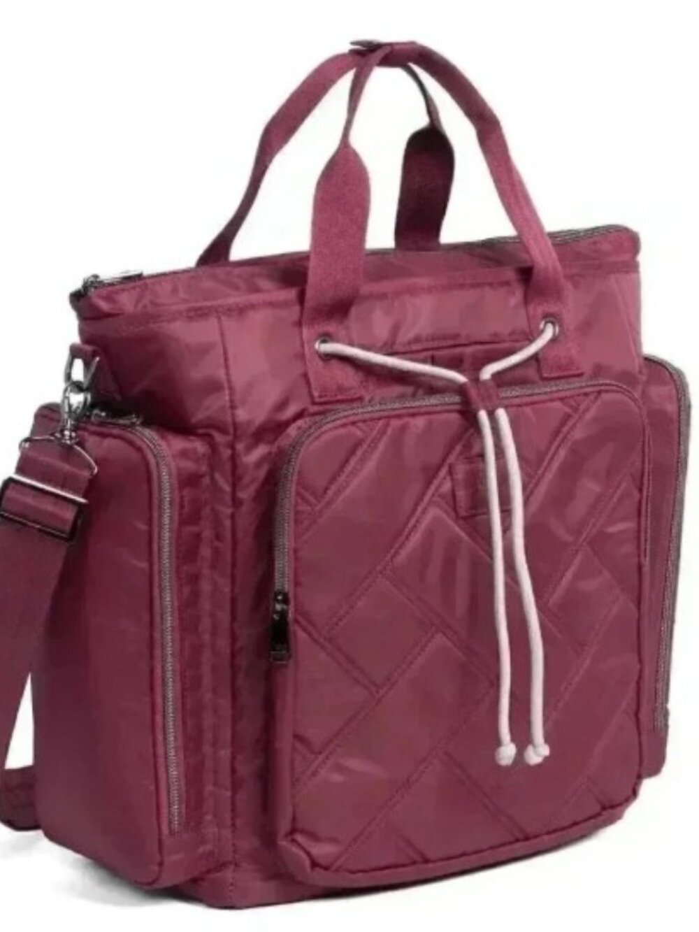 LUG Bustle Convertible Tote Bag - Raspberry